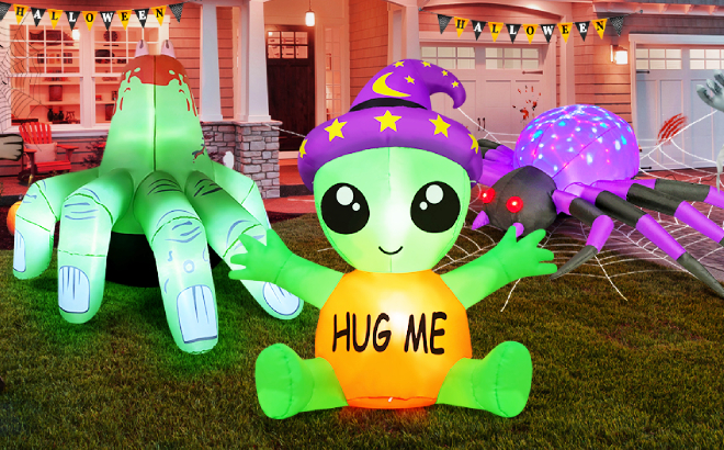 Comin Halloween Inflatables Outdoor Decor