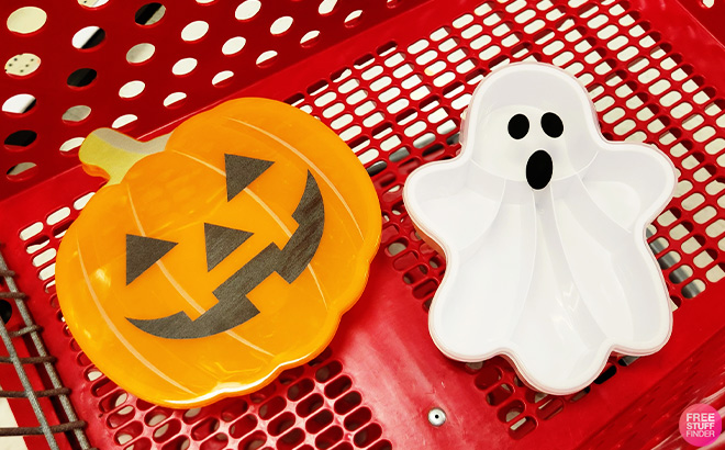 Cook With Color Pumpkin and Ghost Snackle Boxes in the Cart Cook With Color Pumpkin and Ghost Snackle Boxes in the Cart