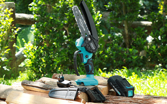 Cordless Mini Chainsaw Inclusions Cordless Mini Chainsaw Inclusions
