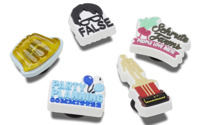 Crocs The Office Jibbitz Shoe Charms 5 Pack Crocs The Office Jibbitz Shoe Charms 5 Pack