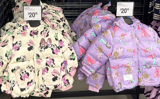 Disney Toddler Girls Puffer Jackets Disney Toddler Girls Puffer Jackets