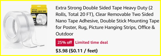 Double Sided Tape Checkout