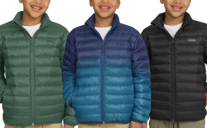 Eddie Bauer Boys Packable Jackets Eddie Bauer Boys Packable Jackets