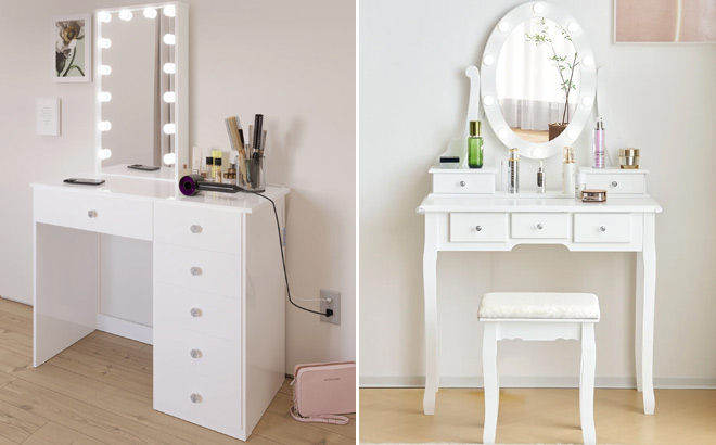 Ember Interiors Ghada Makeup Vanity Desk