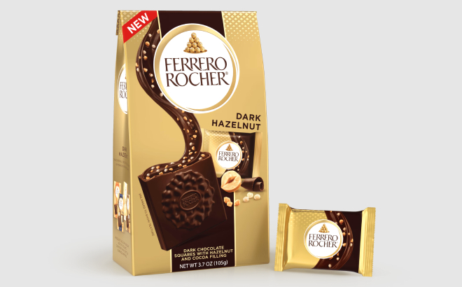 Ferrero Rocher Premium Dark Hazelnut Chocolate Squares