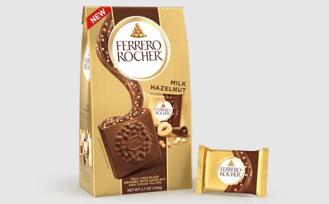 Ferrero Rocher Premium Milk Hazelnut Chocolate Squares