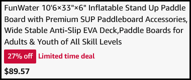 FunWater Stand Up Paddle Board Checkout FunWater Stand Up Paddle Board Checkout