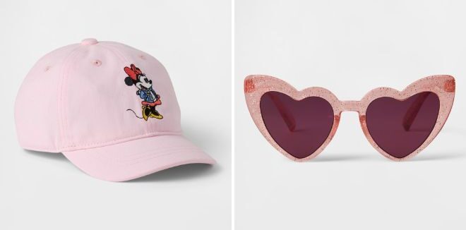 GAP Factory babyGap × Disney Minnie Mouse Baseball Hat and Toddler Heart Sunglasses GAP Factory babyGap × Disney Minnie Mouse Baseball Hat and Toddler Heart Sunglasses