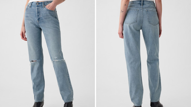 GAP High Rise Rigid 90s Straight Jeans