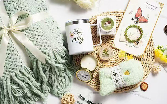 Get Well Soon Gift Box on the Table