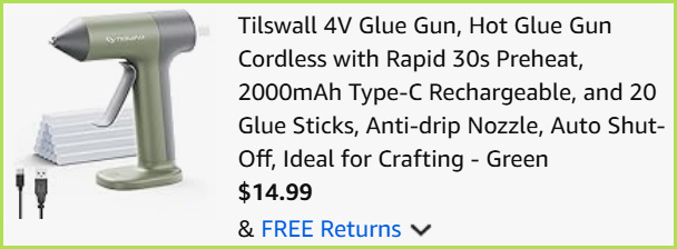 Glue Gun at Checkout