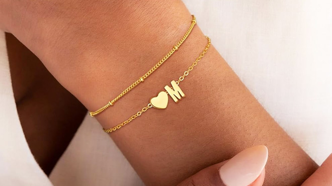 Gold Initial Bracelets