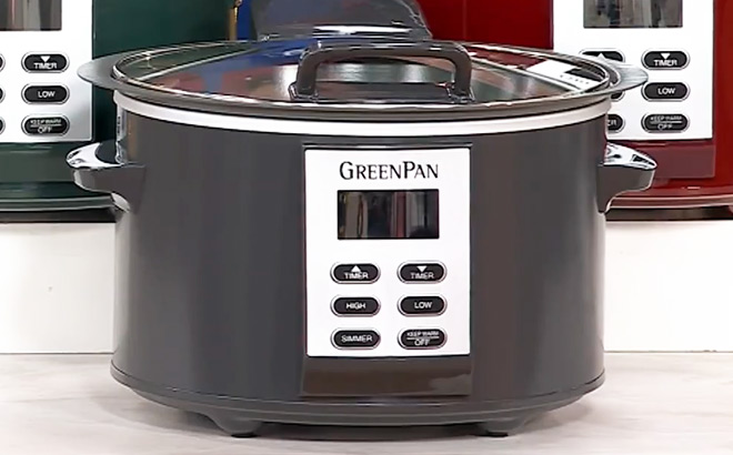 GreenPan 5 Quart Ceramic Non Stick Slow Cooker