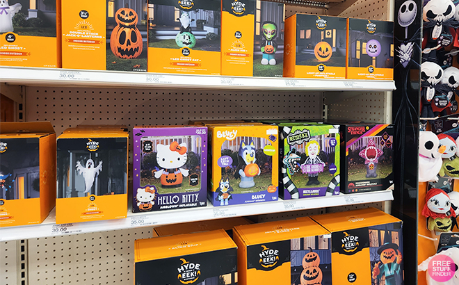 Halloween Inflatables on Shelves at Target