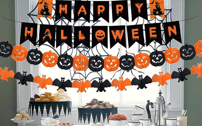 Halloween Party Decorations in the Room