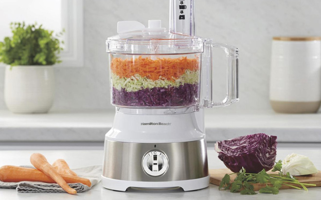 Hamilton Beach Bowl Scraper Food Processor on the Table