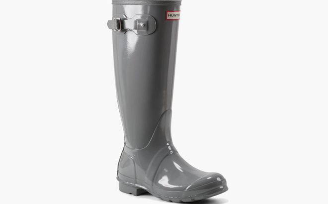 Hunter Womens Refined Tall Gloss Waterproof Rain Boot