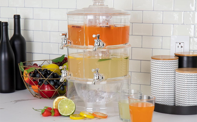 Improvements 2 Tier 4 Chamber Beverage Dispenser Party Tower