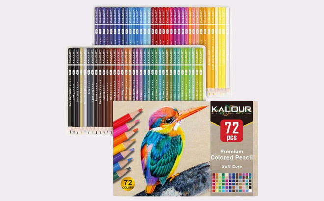 KALOUR 72 Count Colored Pencils