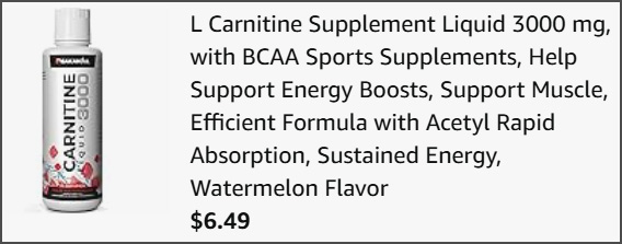 L Carnitine Supplement Liquid at Checkout