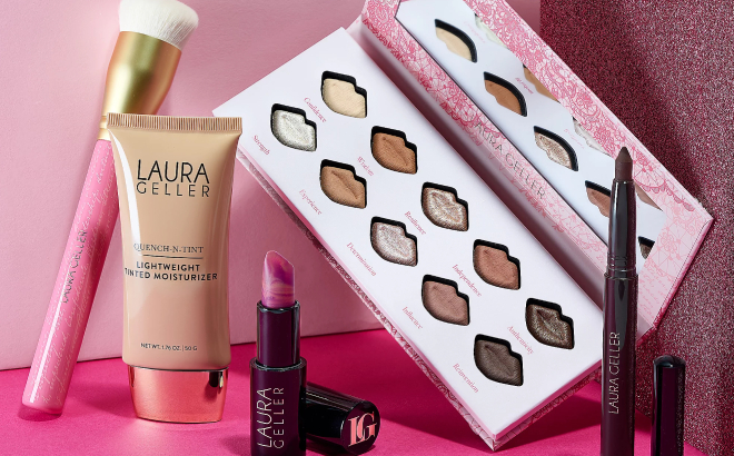 Laura Geller Complexion Eye Lip 5 Piece Collection