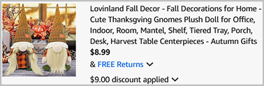 Lovinland Thanksgiving Gnome 2 Pack Screenshot Lovinland Thanksgiving Gnome 2 Pack Screenshot