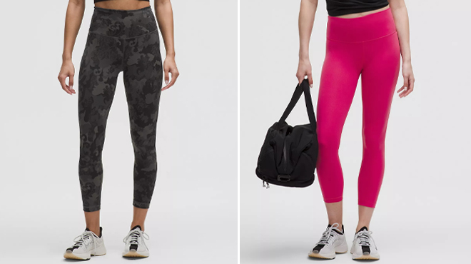 Lululemon 23 Inch Wunder Train High Rise Cropped Leggings