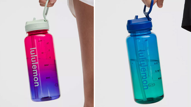 Lululemon 32 Ounce Back to Life Clear Bottles