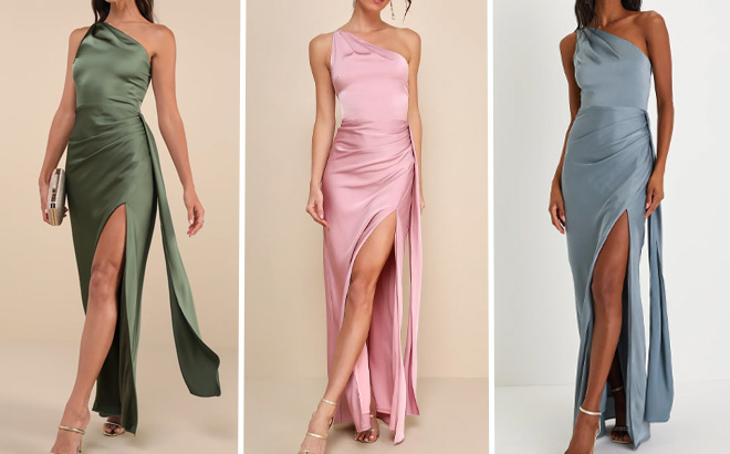 Lulus Satin Maxi Dresses