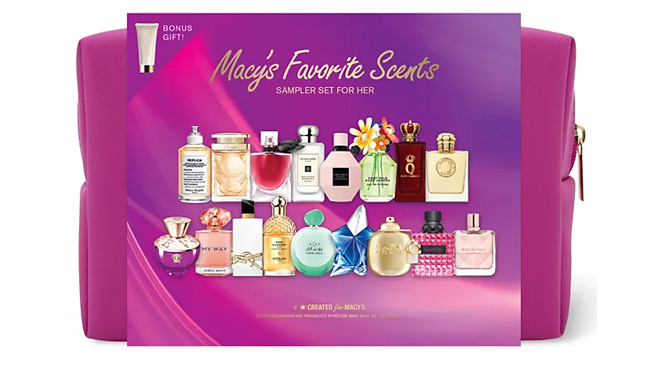 Macys 18 Piece Favorite Scents Sampler Set For Her Fragrance Kit