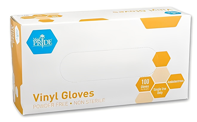 MedPride General Purpose Powder Free Vinyl Gloves