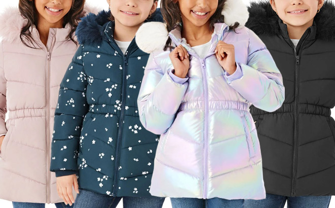 Members Mark Girls Puffer Jackets Members Mark Girls Puffer Jackets