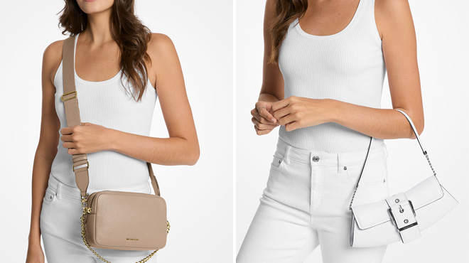 Michael Kors Bryant Medium Pebbled Leather Camera Crossbody Bag Michael Kors Bryant Medium Pebbled Leather Camera Crossbody Bag