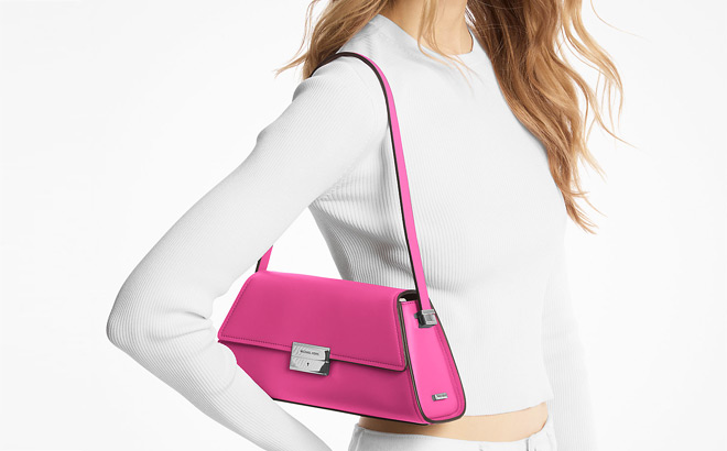 Michael Kors Ludlow Medium Leather Shoulder Bag