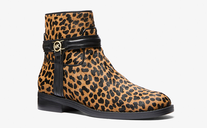 Michael Kors Mindy Leopard Print Calf Hair Boot