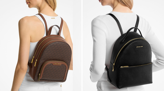 Michael Kors Outlet Jaycee Medium Logo Backpack