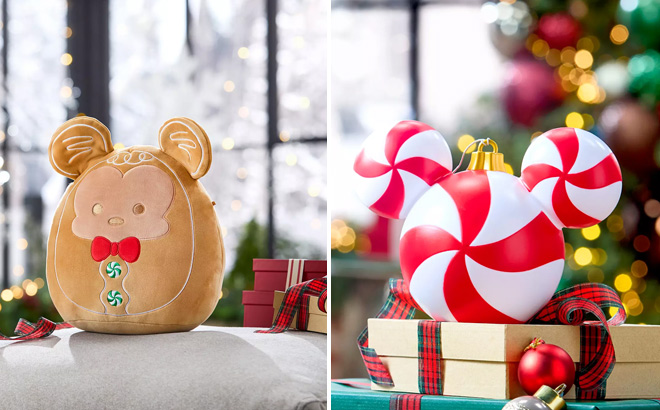 Mickey Mouse Gingerbread Squishmallows Plush