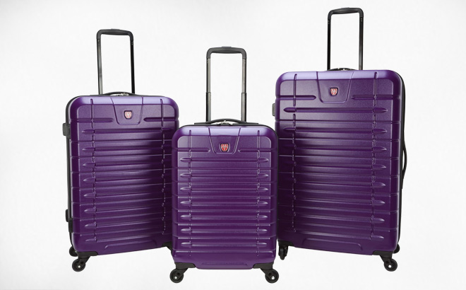 Moda ABS Hard Side 3 Piece Luggage Set 1