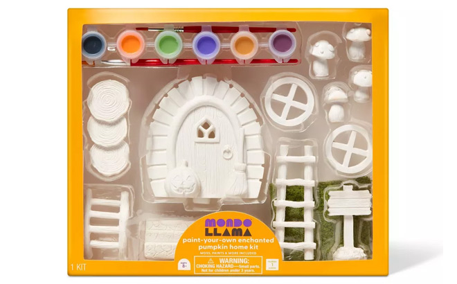 Mondo Llama Halloween Craft Ceramic Pumpkin Decor Painting Kit Mondo Llama Halloween Craft Ceramic Pumpkin Decor Painting Kit