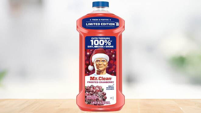 Mr Clean Multi Surface Cleaner in Frosted Cranberry Scent Mr Clean Multi Surface Cleaner in Frosted Cranberry Scent