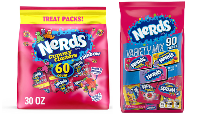 Nerd Gummy Clusters Candy Treat 60 Count and Nerds Variety Mix 90 Count Nerd Gummy Clusters Candy Treat 60 Count and Nerds Variety Mix 90 Count