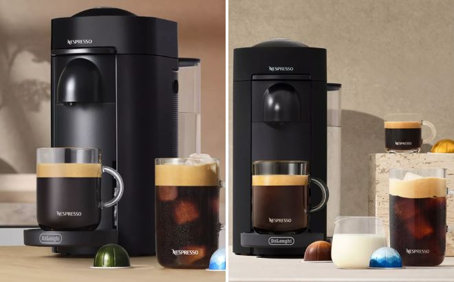 Nespresso VertuoPlus Coffee Maker in Matte Black Color
