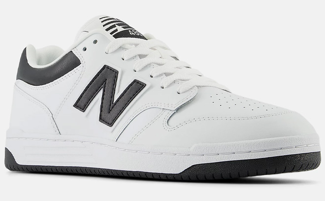 New Balance 480 Shoe in Black and White Color