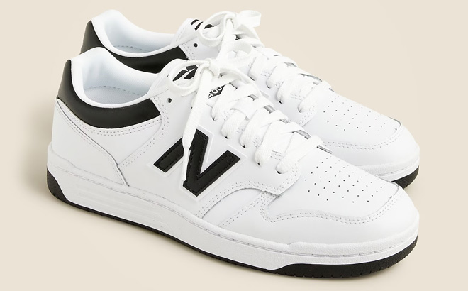 New Balance 480 Shoes in Black and White Color