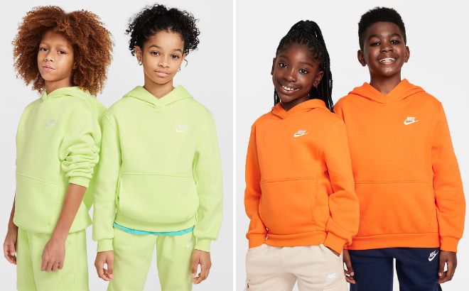 Nike Sportswear Club Fleece Big Kids Pullover Hoodie