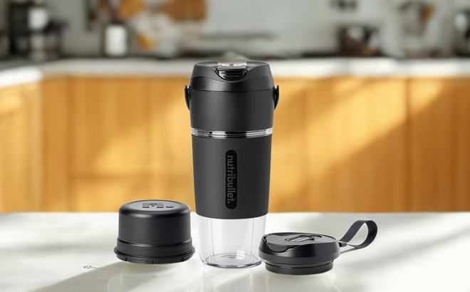 NutriBullet Flip Portable Blender on a Table