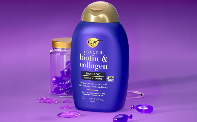 OGX Thick Full Biotin Collagen Volumizing Shampoo OGX Thick Full Biotin Collagen Volumizing Shampoo