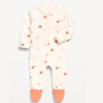 Old Navy Baby 2 Way Zip Sleep Play Footed One Piece in Pumpinks Design