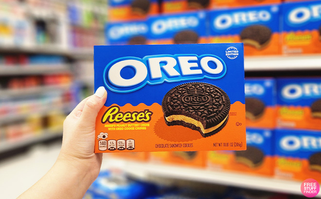 Oreo Reeses Peanut Buttery Creme Chocolate Sandwich Cookies