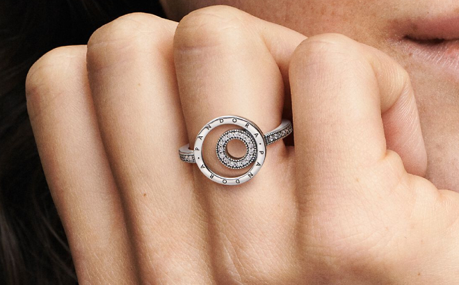 Pandora Signature Logo Circles Pave Ring Pandora Signature Logo Circles Pave Ring